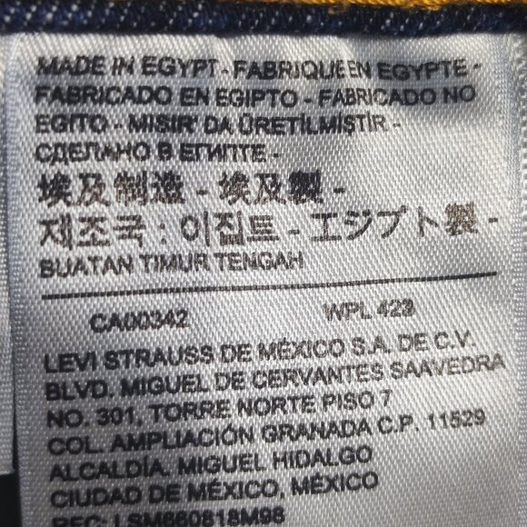 Levi's 541 jeans athletic taper men's W48L32 ink blue stretch - Picture 8 of 13